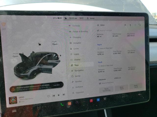 Photo 9 from auction – 2020 TESLA MODEL 3 with VIN 5YJ3E1EA4LF705122
