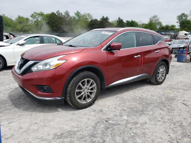 NISSAN MURANO S 2016 with VIN 5N1AZ2MG5GN163331 - Photo from auction