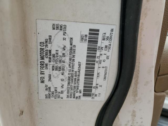 Photo 14 from auction – 2008 FORD EXPLORER L with VIN 1FMEU75818UA03457