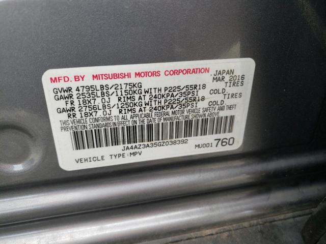 Photo 14 from auction – 2016 MITSUBISHI OUTLANDER with VIN JA4AZ3A35GZ038392