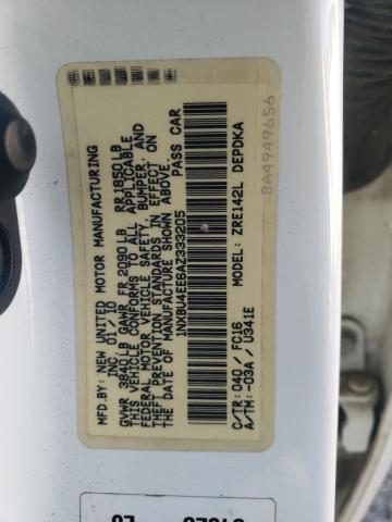 Photo 10 from auction – 2010 TOYOTA COROLLA with VIN 1NXBU4EE6AZ333205