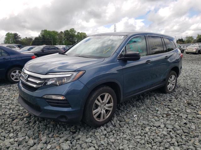 HONDA PILOT LX 2017 with VIN 5FNYF6H11HB101966 - Photo from auction