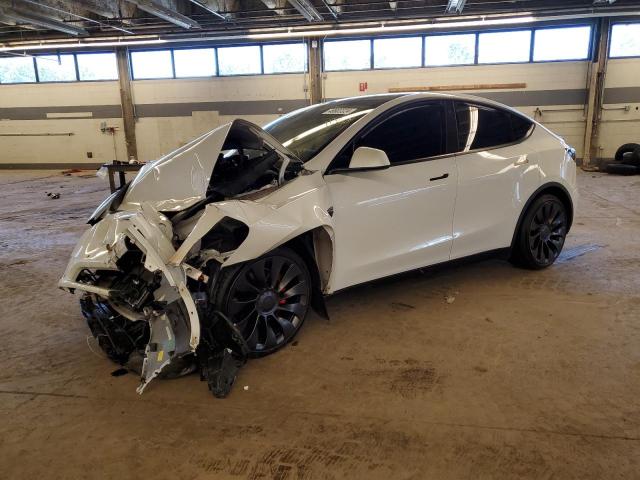 TESLA MODEL Y 2022 with VIN 7SAYGDEF3NF328821 - Photo from auction