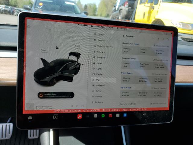 Photo 9 from auction – 2020 TESLA MODEL 3 with VIN 5YJ3E1EC5LF741936