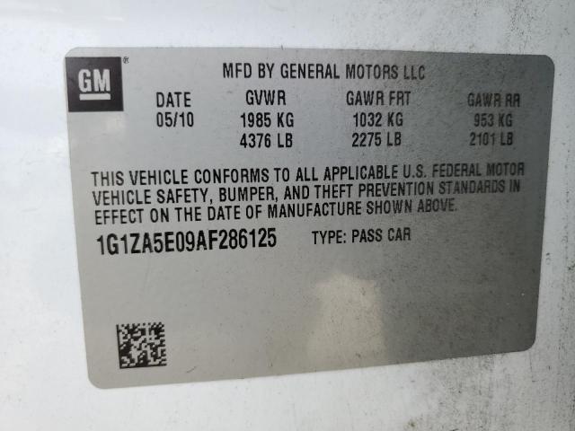 Photo 12 from auction – 2010 CHEVROLET MALIBU LS with VIN 1G1ZA5E09AF286125