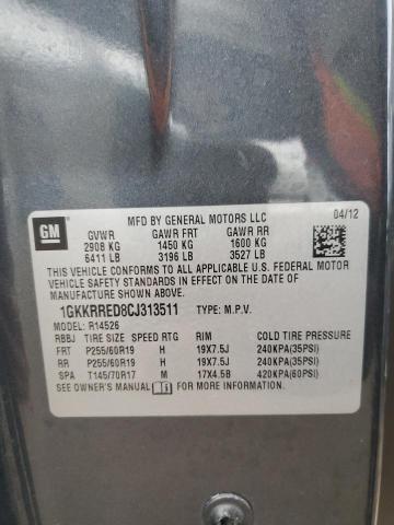 Photo 14 from auction – 2012 GMC ACADIA SLT with VIN 1GKKRRED8CJ313511