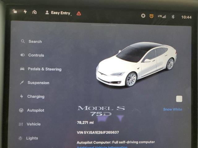 Photo 9 from auction – 2018 TESLA MODEL S with VIN 5YJSA1E29JF265637