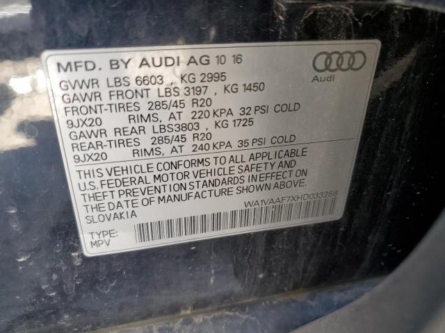 Foto 14 de la subasta – 2017 AUDI Q7 PRESTIG con VIN WA1VAAF7XHD033258