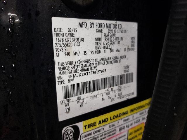 Photo 14 from auction – 2015 FORD EXPEDITION with VIN 1FMJK2AT1FEF27975