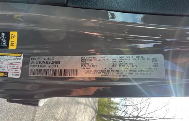 Photo 10 from auction – 2021 JEEP GLADIATOR with VIN 1C6HJTAG8ML506202