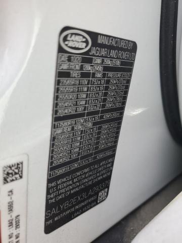 Photo 14 from auction – 2020 LAND ROVER RANGE ROVE with VIN SALYB2EX3LA293379