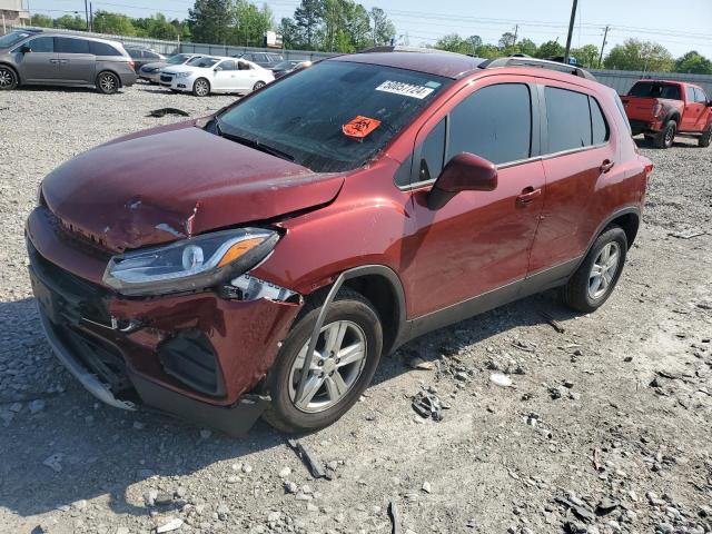 CHEVROLET TRAX 1LT 2021 with VIN KL7CJPSB3MB330885 - Photo from auction