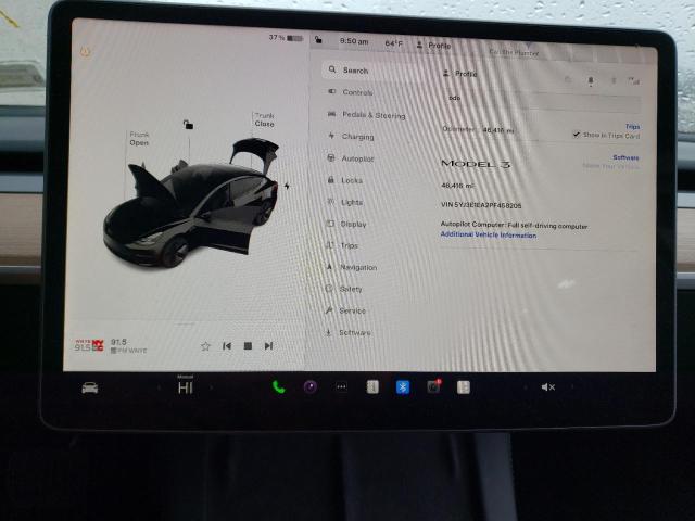Photo 9 from auction – 2023 TESLA MODEL 3 with VIN 5YJ3E1EA2PF458205