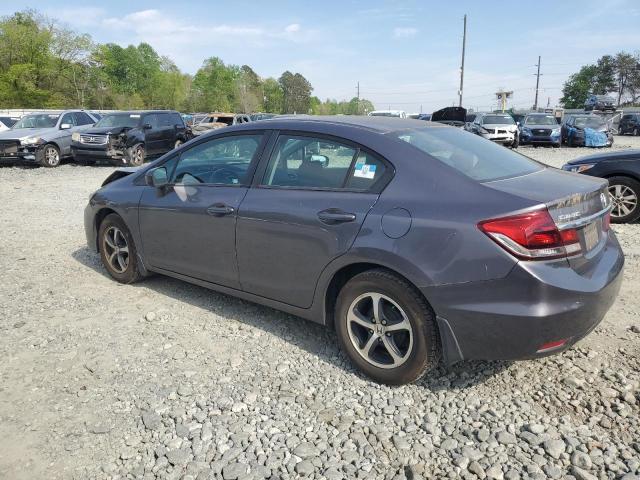 Photo 2 from auction – 2015 HONDA CIVIC SE with VIN 2HGFB2F75FH541166