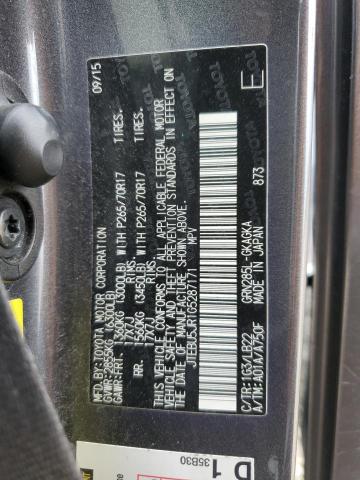 Photo 14 from auction – 2016 TOYOTA 4RUNNER SR with VIN JTEBU5JR1G5287171