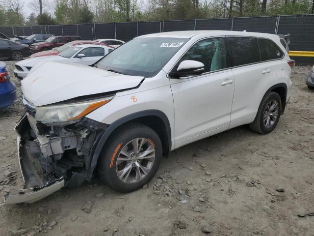 TOYOTA HIGHLANDER 2015 with VIN 5TDBKRFH8FS143367 - Photo from auction
