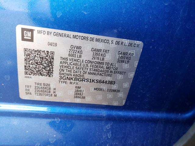 Photo 14 from auction – 2019 CHEVROLET BLAZER 2LT with VIN 3GNKBGRS1KS644383