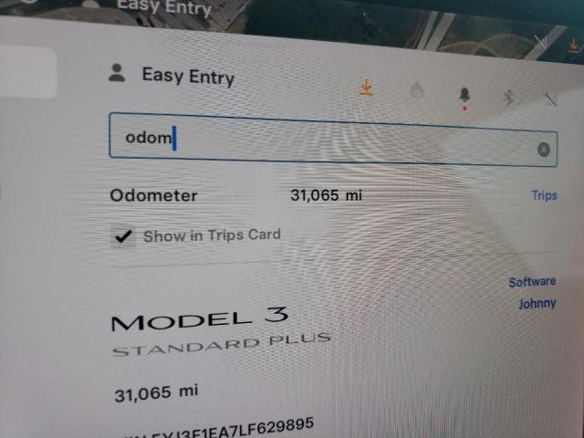 Photo 9 from auction – 2020 TESLA MODEL 3 with VIN 5YJ3E1EA7LF629895