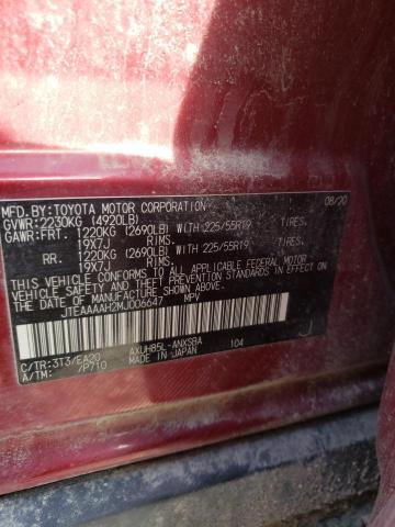 Photo 14 from auction – 2021 TOYOTA VENZA LE with VIN JTEAAAAH2MJ006647