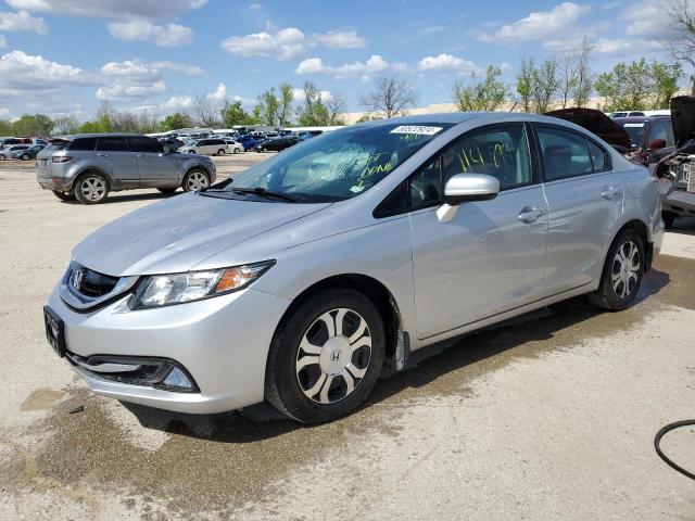 HONDA CIVIC HYBR 2014 with VIN 19XFB4F27EE000239 - Photo from auction