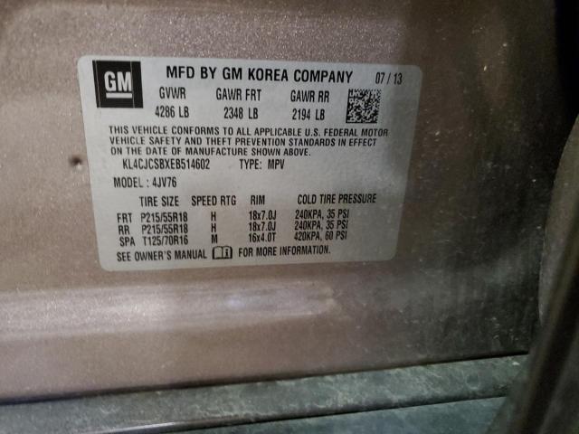 Photo 14 from auction – 2014 BUICK ENCORE with VIN KL4CJCSBXEB514602