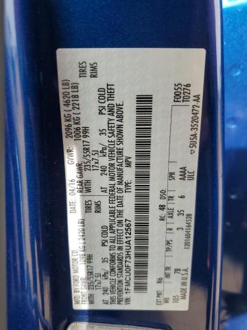 Photo 14 from auction – 2017 FORD ESCAPE S with VIN 1FMCU0F73HUA12567