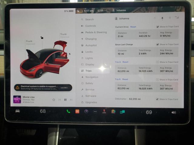 Photo 9 from auction – 2018 TESLA MODEL 3 with VIN 5YJ3E1EB3JF069542