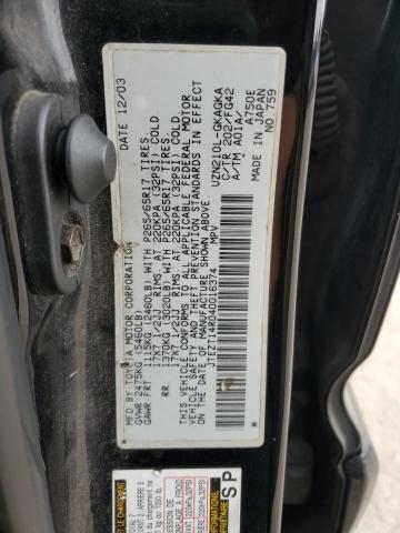 Photo 14 from auction – 2004 TOYOTA 4RUNNER SR with VIN JTEZT14R040016374