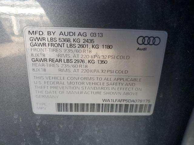 Photo 14 from auction – 2013 AUDI Q5 PREMIUM with VIN WA1LFAFP5DA078175