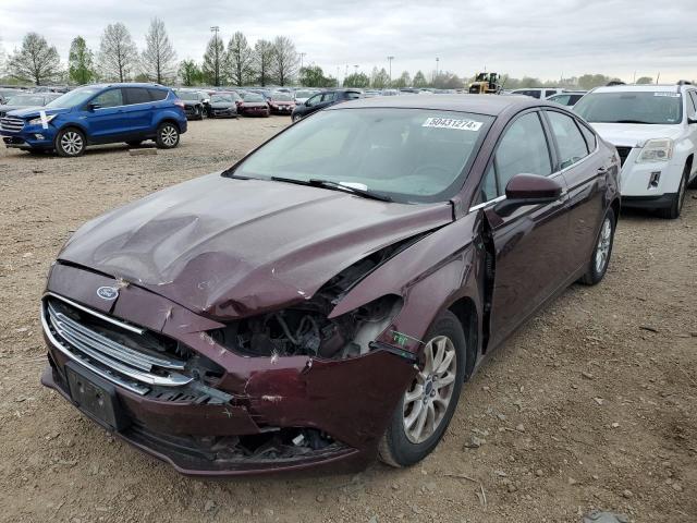 FORD FUSION S 2017 with VIN 3FA6P0G75HR398347 - Photo from auction