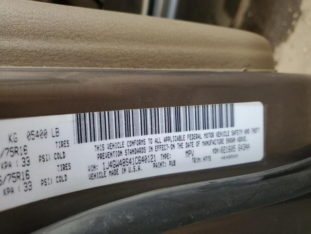 Photo 14 from auction – 2001 JEEP GRAND CHER with VIN 1J4GW48S41C640121