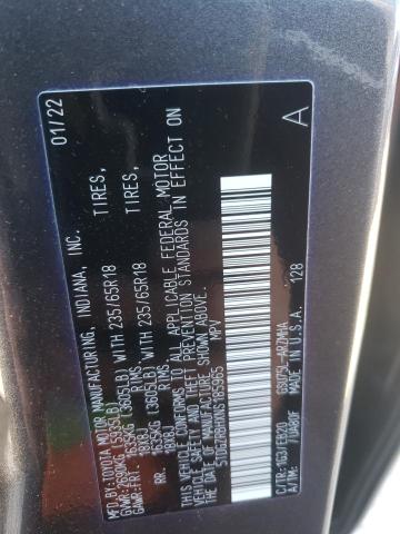 Photo 14 from auction – 2022 TOYOTA HIGHLANDER with VIN 5TDGZRBHXNS185965