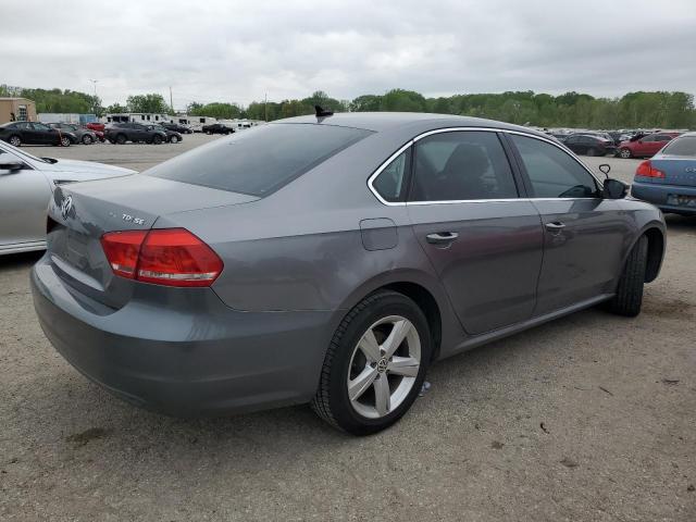 Photo 3 from auction – 2012 VOLKSWAGEN PASSAT SE with VIN 1VWBN7A32CC079683