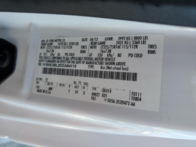 Photo 14 from auction – 2013 FORD ECONOLINE with VIN 1FBNE3BL2DDA84115