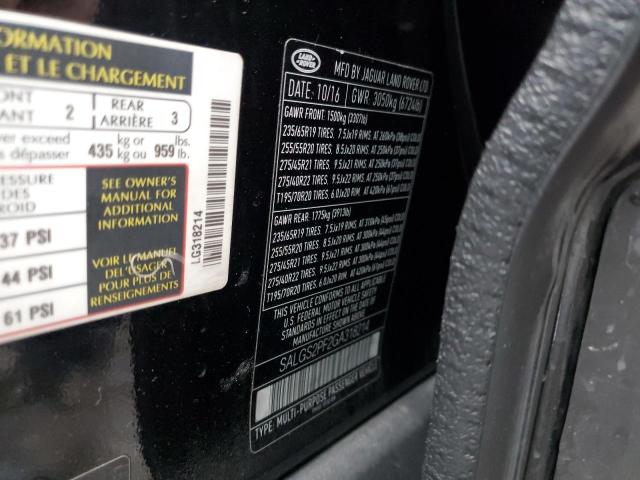 Photo 14 from auction – 2016 LAND ROVER RANGE ROVE with VIN SALGS2PF2GA318214