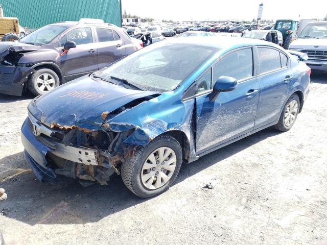 HONDA CIVIC LX 2012 with VIN 2HGFB2F4XCH014628 - Photo from auction
