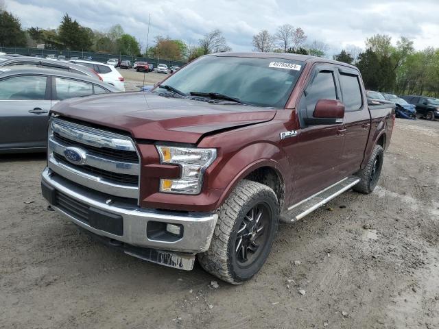 FORD F150 SUPER 2017 with VIN 1FTEW1EF6HFA88908 - Photo from auction