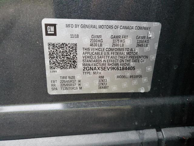 Photo 14 from auction – 2019 CHEVROLET EQUINOX LS with VIN 2GNAXSEV9K6184405