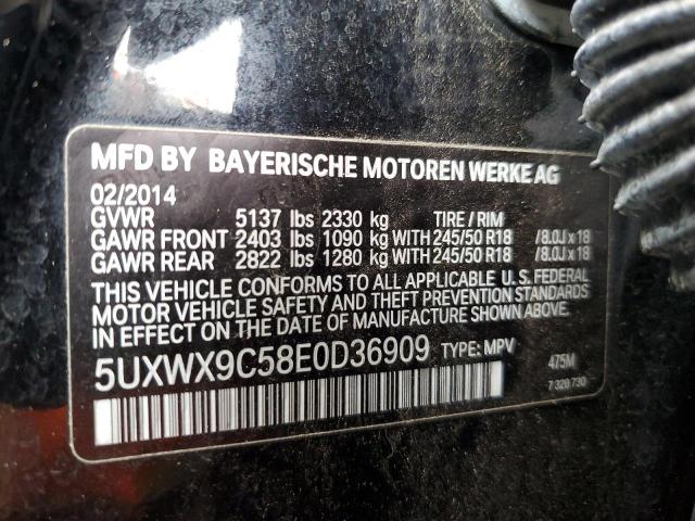 Photo 14 from auction – 2014 BMW X3 XDRIVE2 with VIN 5UXWX9C58E0D36909