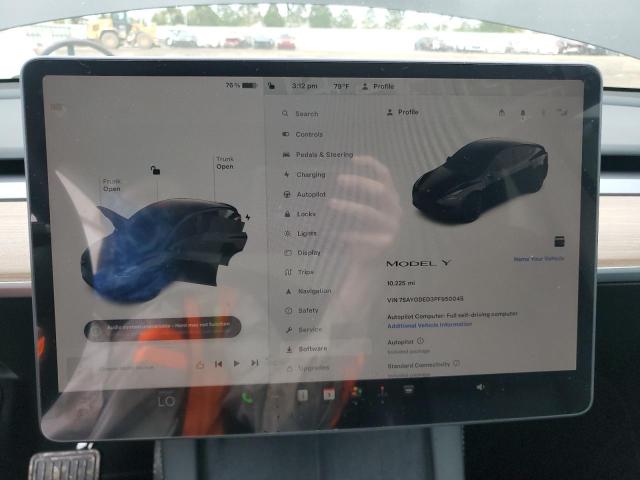 Photo 9 from auction – 2023 TESLA MODEL Y with VIN 7SAYGDED3PF950045