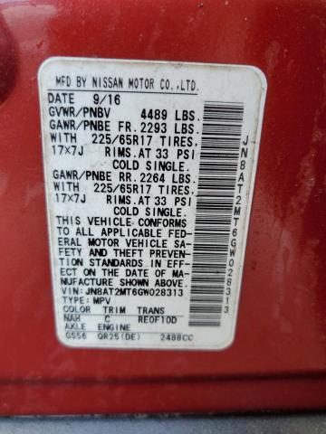 Photo 14 from auction – 2016 NISSAN ROGUE S with VIN JN8AT2MT6GW028313