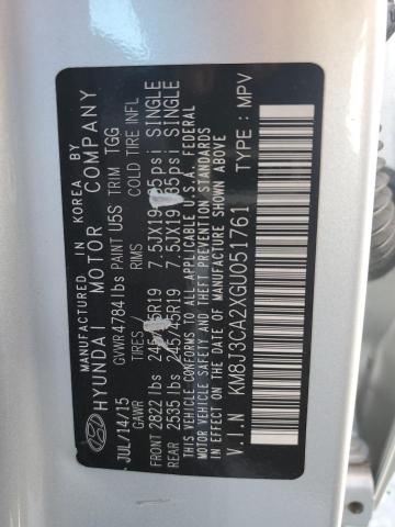 Photo 14 from auction – 2016 HYUNDAI TUCSON LIM with VIN KM8J3CA2XGU051761