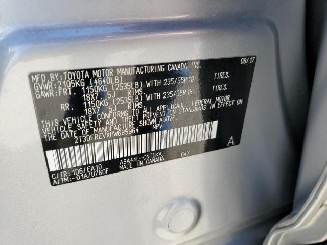 Photo 14 from auction – 2017 TOYOTA RAV4 LIMIT with VIN 2T3DFREVXHW685964
