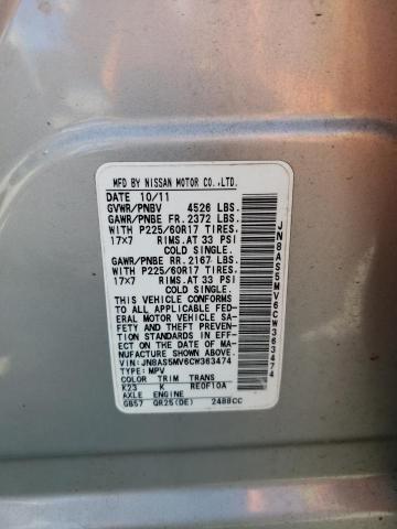 Photo 14 from auction – 2012 NISSAN ROGUE S with VIN JN8AS5MV6CW363474