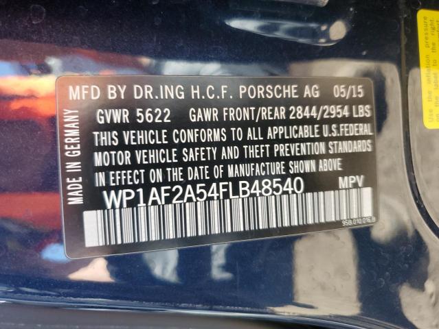Photo 14 from auction – 2015 PORSCHE MACAN TURB with VIN WP1AF2A54FLB48540