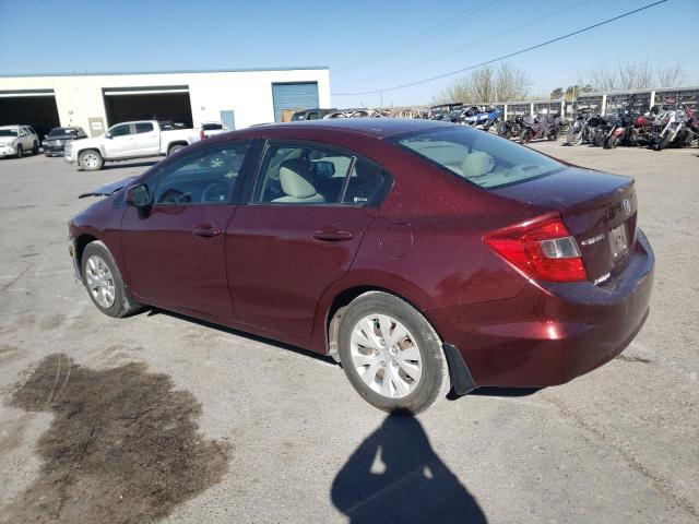 Photo 2 from auction – 2012 HONDA CIVIC LX with VIN 2HGFB2F53CH579263