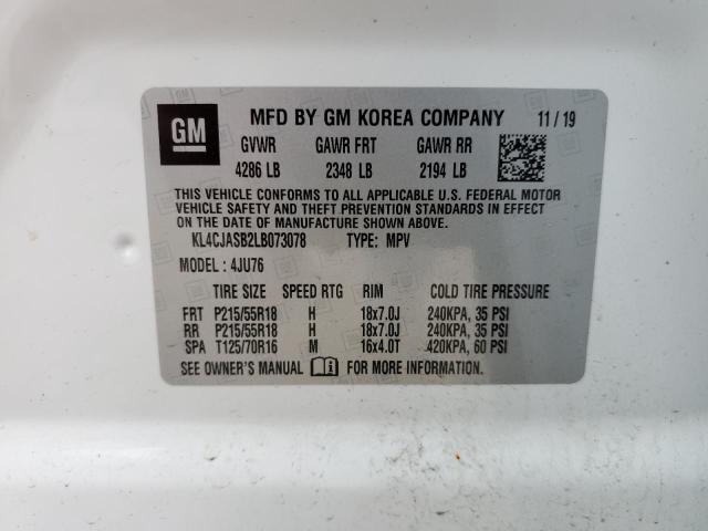 Photo 14 from auction – 2020 BUICK ENCORE PRE with VIN KL4CJASB2LB073078
