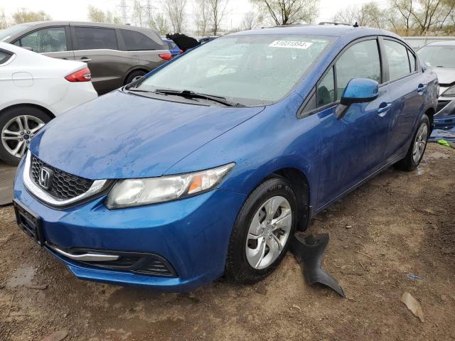 HONDA CIVIC LX 2013 with VIN 19XFB2F50DE040708 - Photo from auction