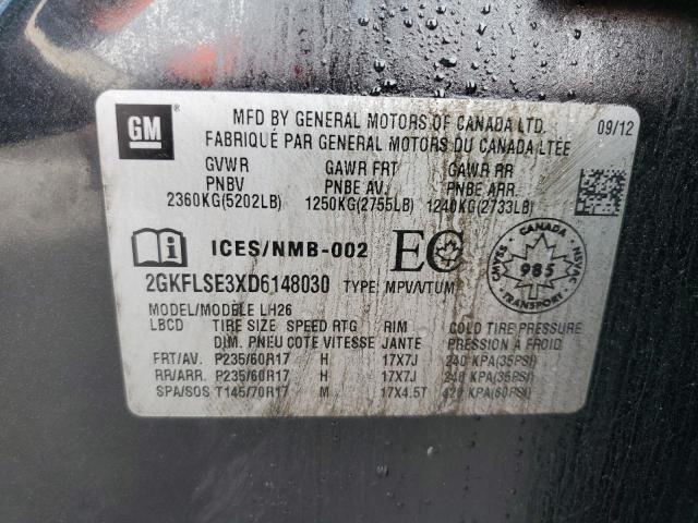 Photo 14 from auction – 2013 GMC TERRAIN SL with VIN 2GKFLSE3XD6148030