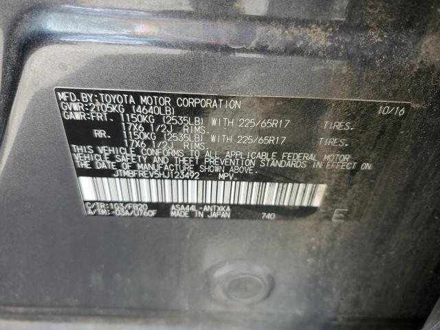 Photo 14 from auction – 2017 TOYOTA RAV4 LE with VIN JTMBFREV5HJ123492